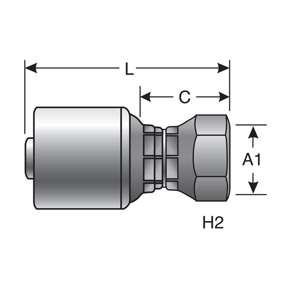 Gates G25720-0612 Hydraulic Coupling