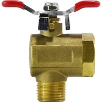 1/2in Right Angle Brass Ball Valve