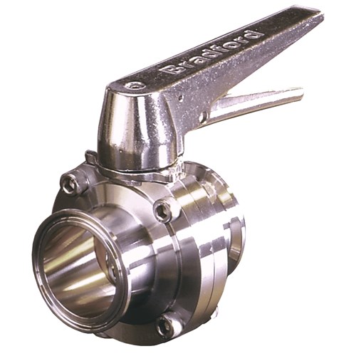 Butterfly Valve w/Trigger Hndl Clamp End