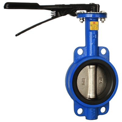 3in Wafer blue DI buna Butterfly Valve