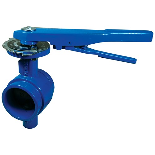 Grooved End Iron Butterfly Valve