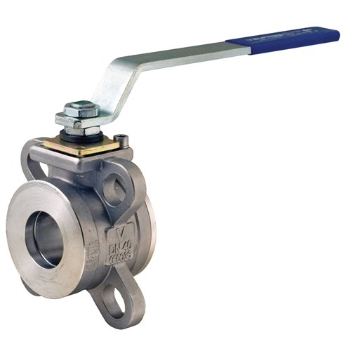 4" Indust. Wafer Ball Valve Carbon Seat