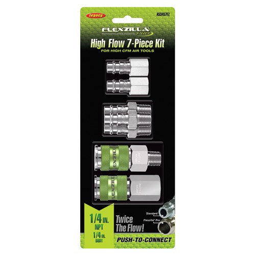 7pc High Flow Cplr and Plug Kit