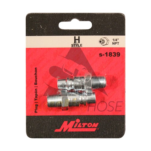 1/4IN Male Plug H-Style, 2/cd