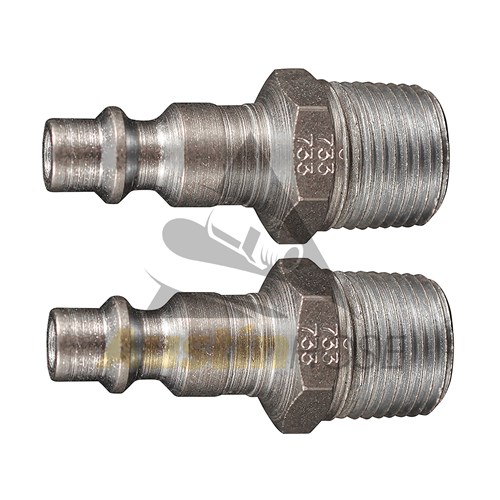3/8IN Male Plug M-Style, 2/cd