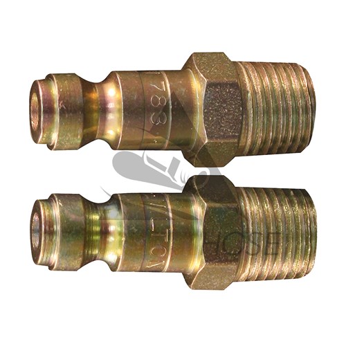 1/4IN Male Plug T-Style, 2/cd