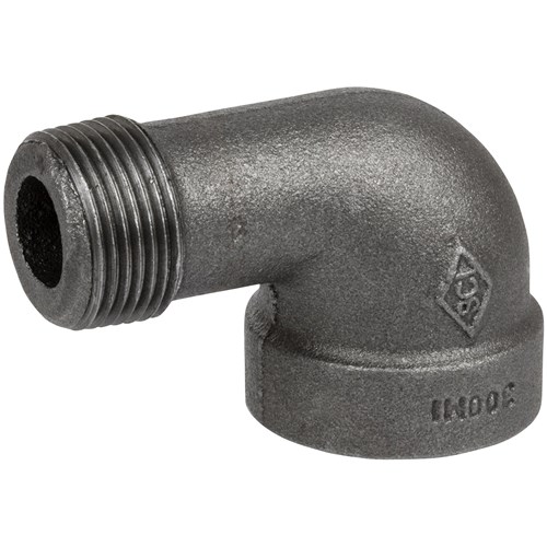 3IN Pipe 90° Street Elbow XH Blk
