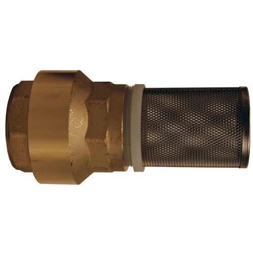 Strainer with Spring-Loaded Check Valve