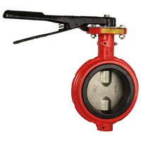 4in LN200 RED BUTTERFLY VALVE