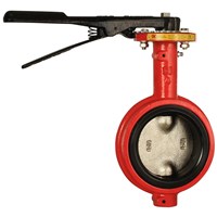 4in Butterfly Valve wafer round DI buna