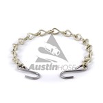 12IN Security Chain Brass/SS Hooks