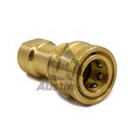 1/4IN Coupler ISO B-Brass w/SS Internals